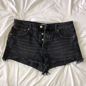 ZARA high waisted denim shorts